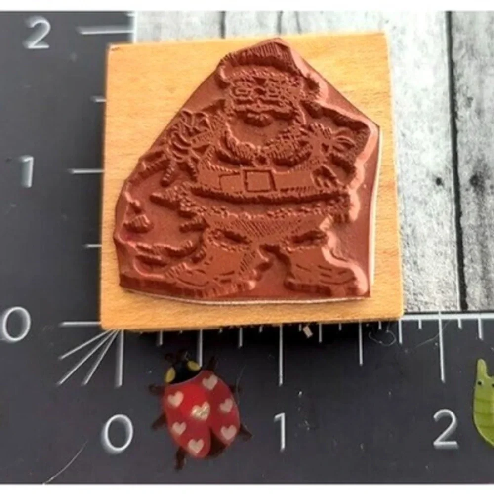 Comotion Santa Christmas Toys 484 Rubber Stamp Wood #D101